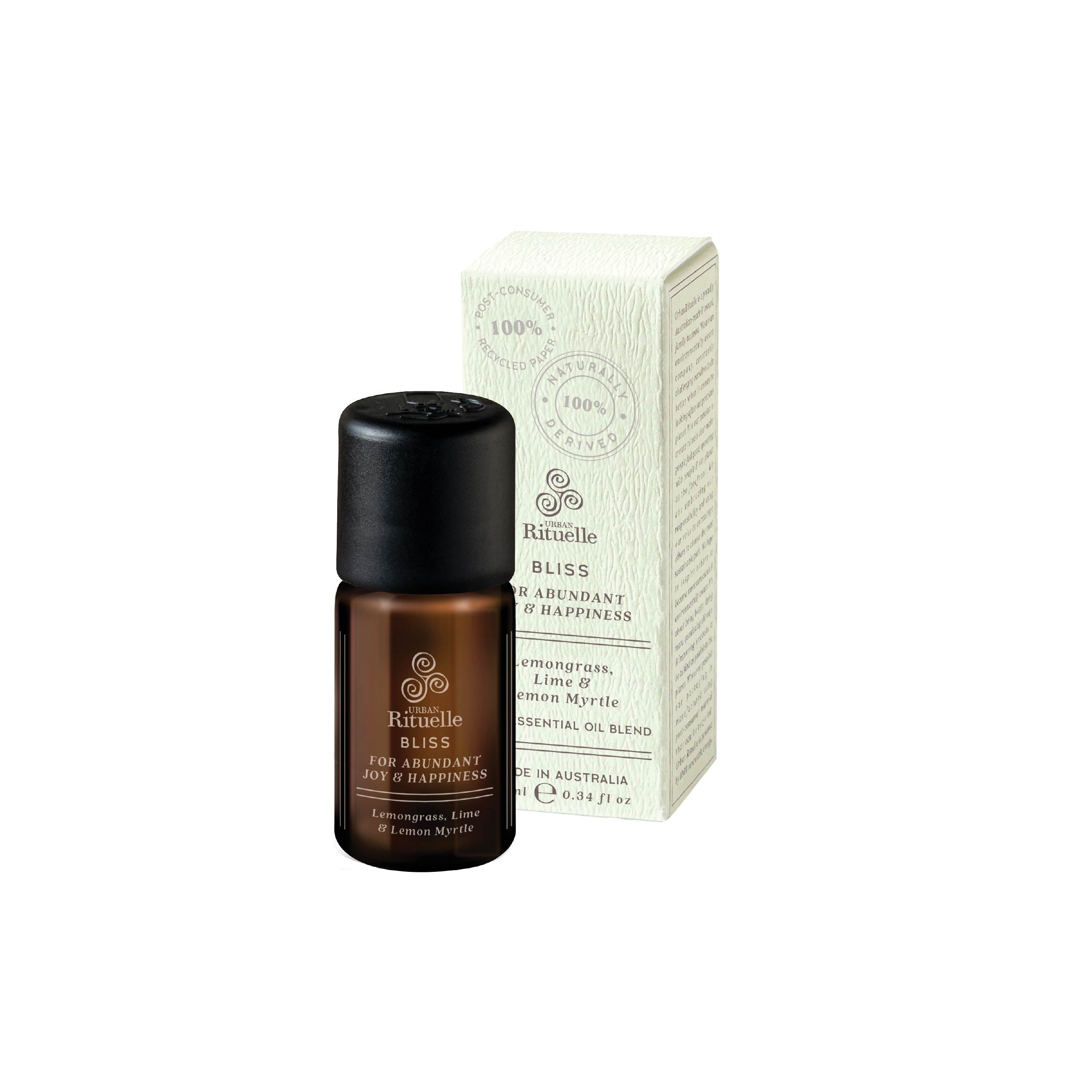 Natural Remedy - Wellness Rituelles 100% Essential Oil Blends - Bliss: Lemongrass, Lime & Lemon Myrtle