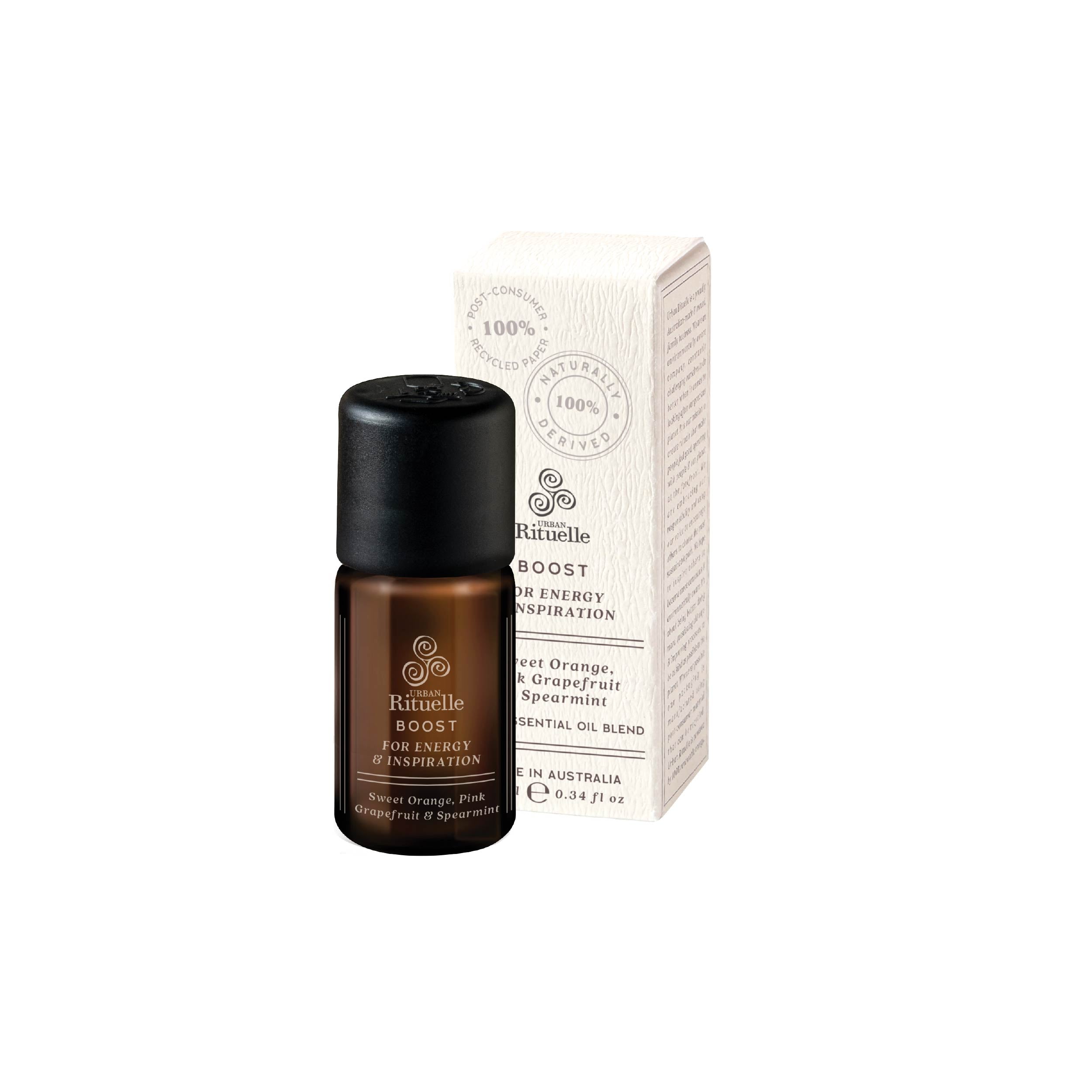 Natural Remedy - Wellness Rituelles 100% Essential Oil Blends - Boost: Sweet Orange, Pink Grapefruit & Spearmint