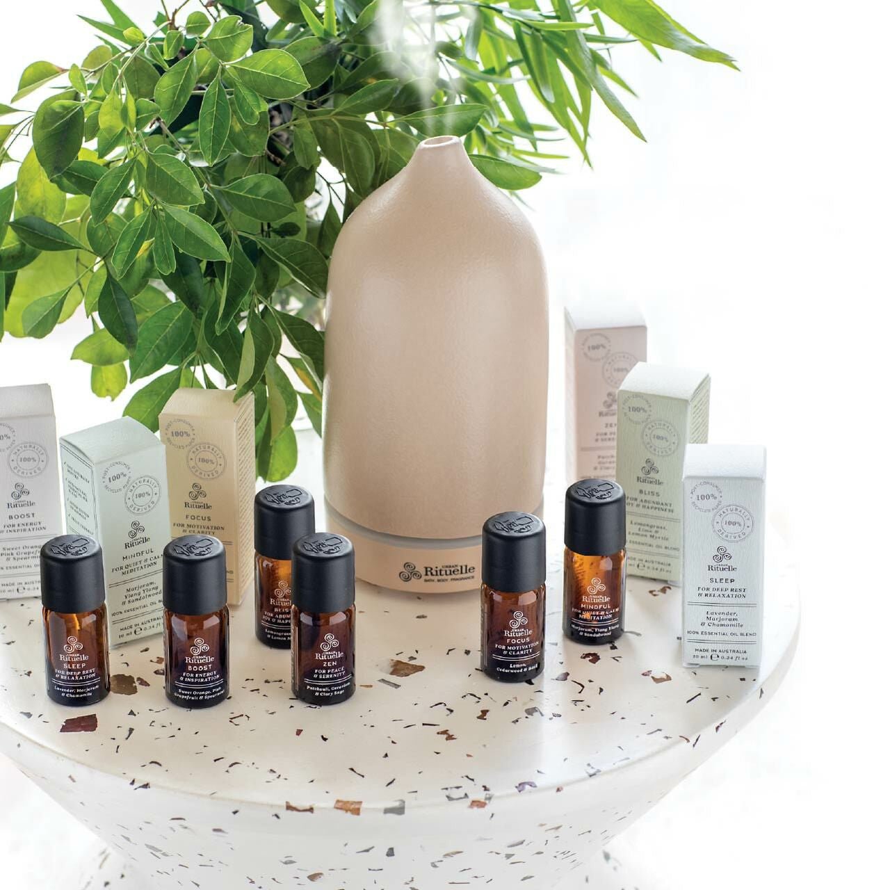 Natural Remedy - Wellness Rituelles 100% Essential Oil Blends - Mindful: Marjoram, Ylang Ylang & Sandalwood