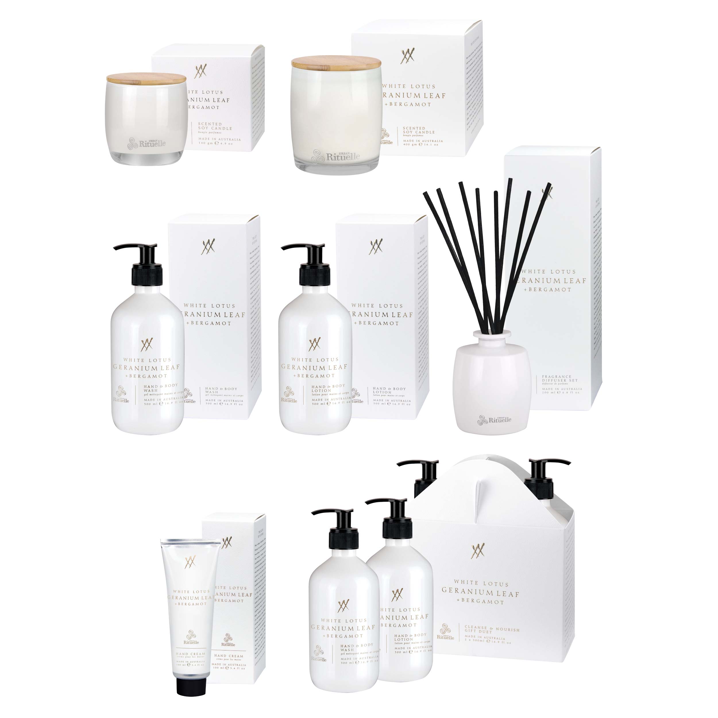 Alchemy<br> Single Fragrance Package - White Lotus, Geranium Leaf & Bergamot