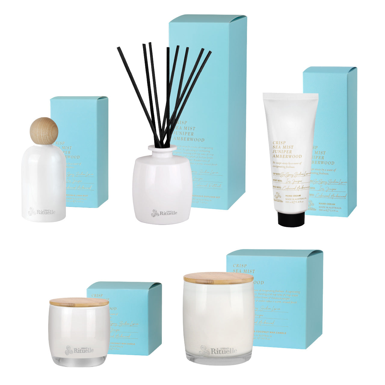 Apotheca<br> Single Fragrance Package - Crisp Sea Mist, Juniper, Amberwood