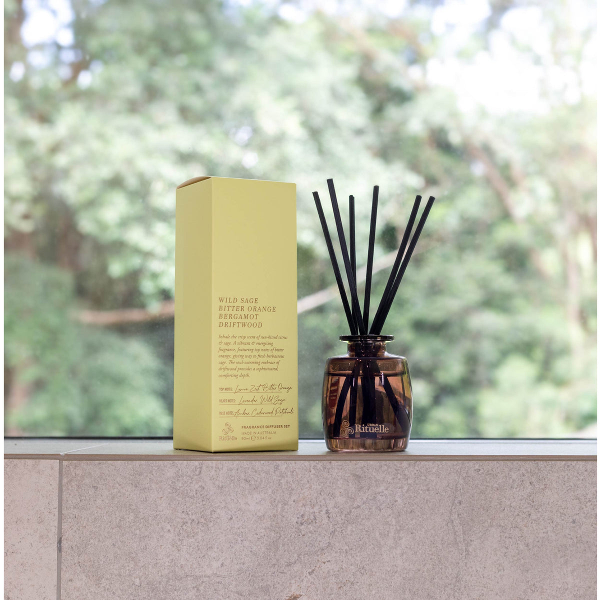 Wild Sage, Bitter Orange, Bergamot, Driftwood<br> Mini Fragrance Diffuser Set | 90ml
