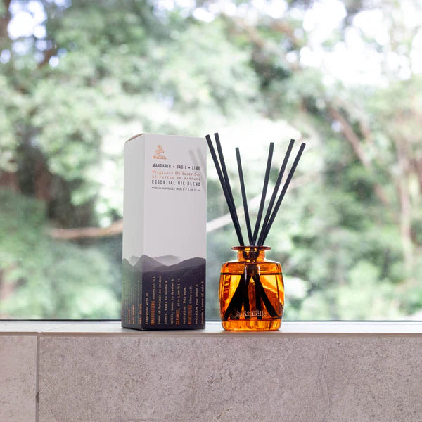 Mandarin, Basil & Lime<br> Mini Fragrance Diffuser Set | 90ml