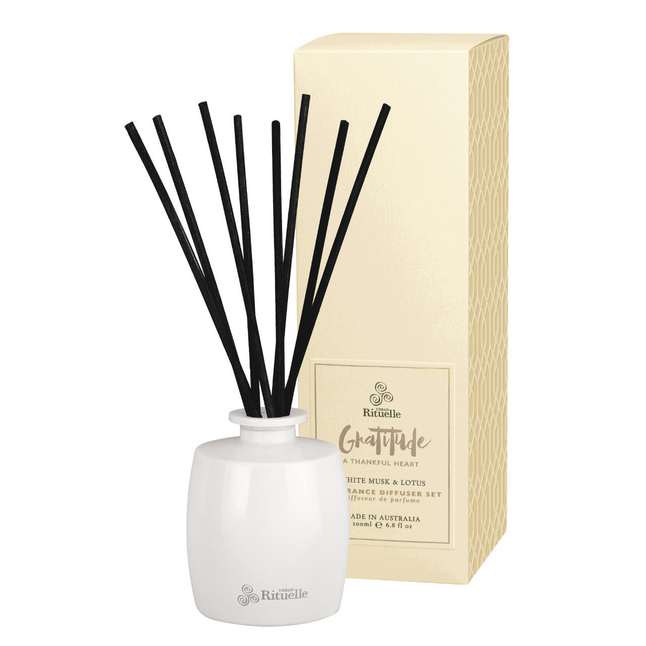 Gratitude • White Musk & Lotus<br> Fragrance Diffuser Set