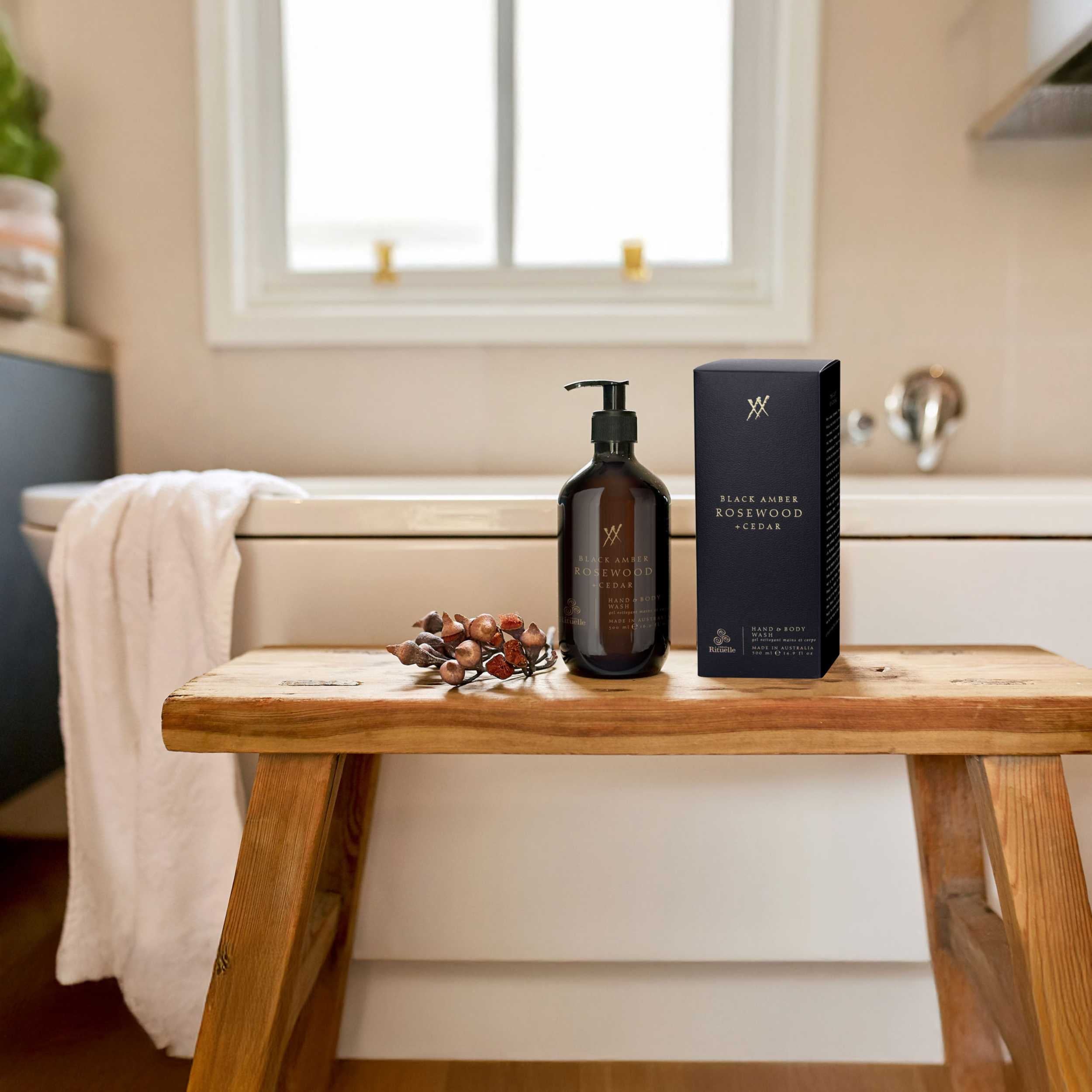 Black Amber, Rosewood & Cedar<br> Hand & Body Wash | 500ml