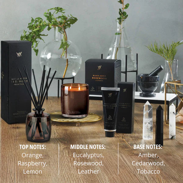 Black Amber, Rosewood & Cedar<br> Scented Soy Candle | 400gm