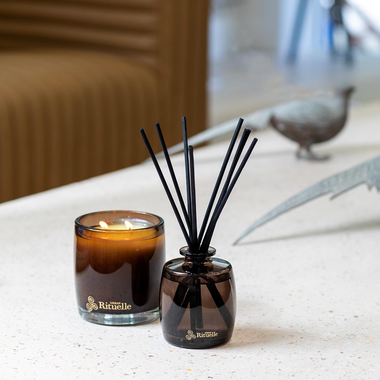 Black Amber, Rosewood & Cedar<br> Fragrance Diffuser Set | 200ml