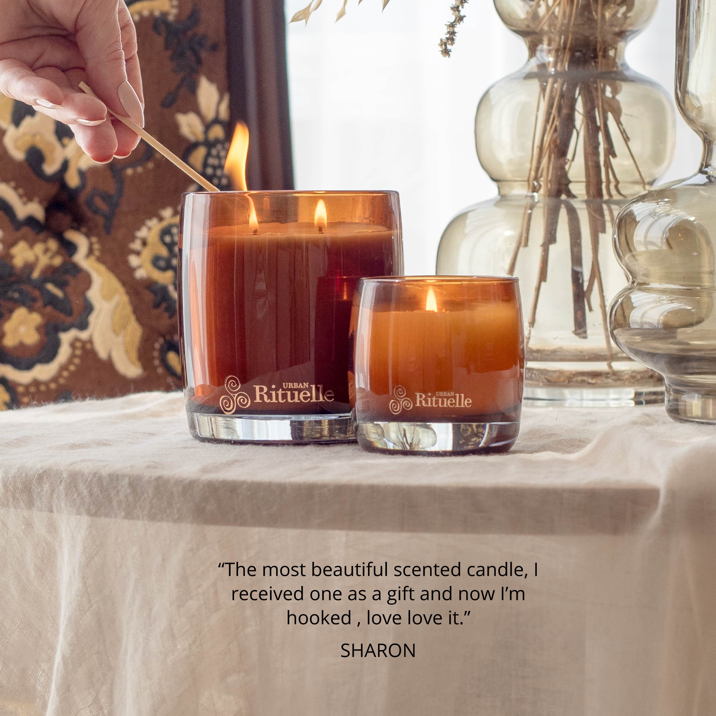 Vanilla, Lavender & Geranium<br>Scented Soy Candle | 400gm