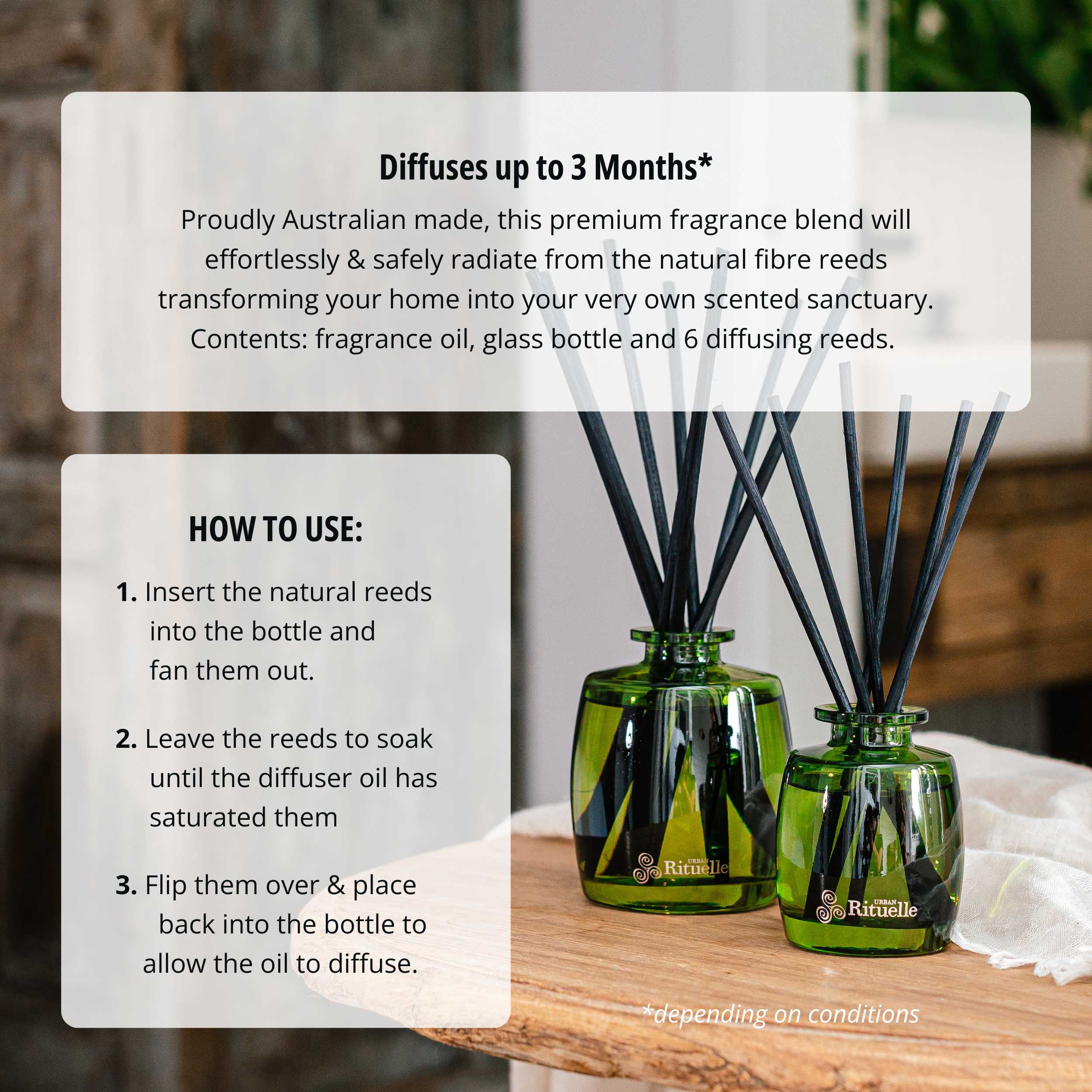 Lemongrass, Lemon Myrtle, Grapefruit & Eucalyptus<br> Mini Fragrance Diffuser Set | 90ml