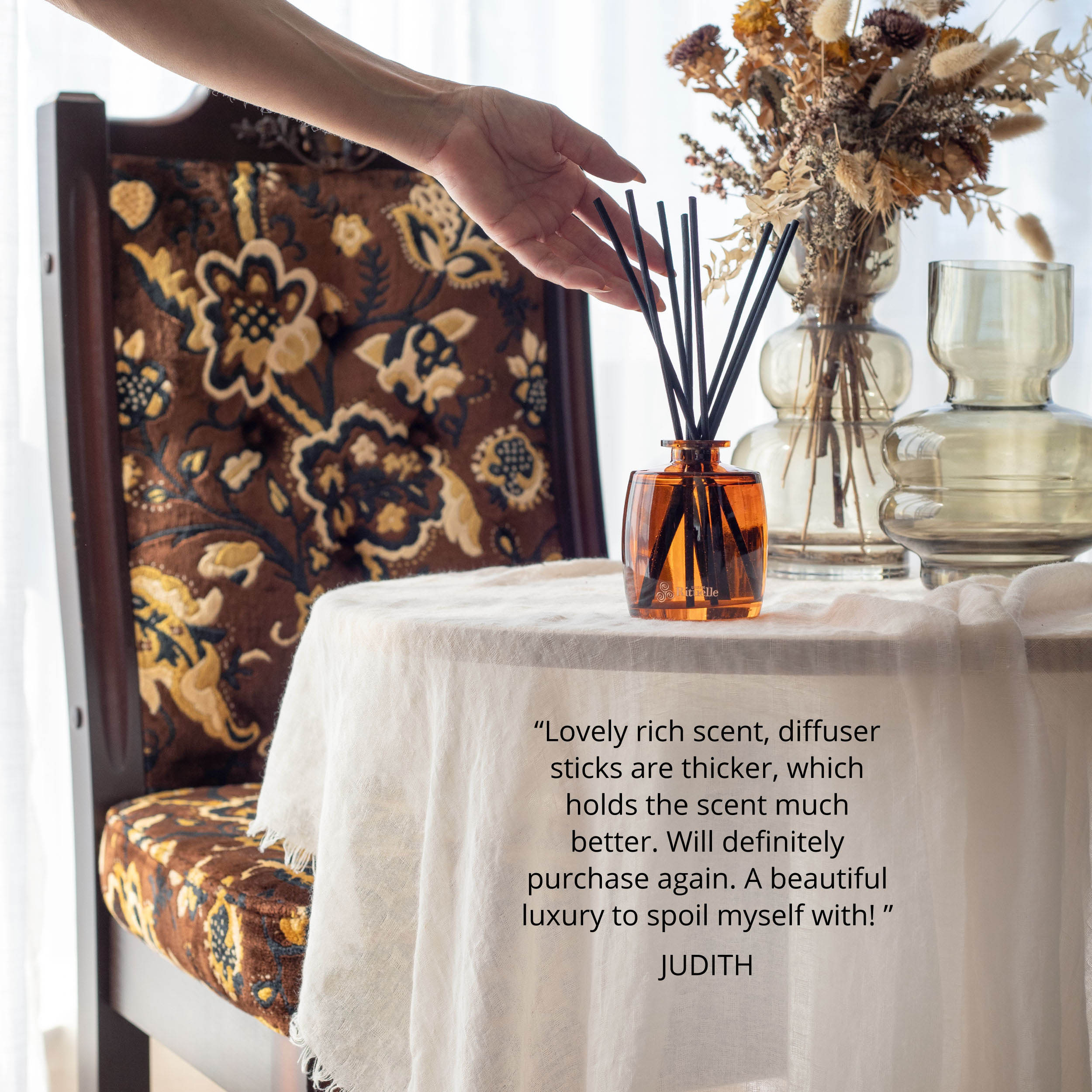 Vanilla, Lavender & Geranium<br> Mini Fragrance Diffuser Set | 90ml