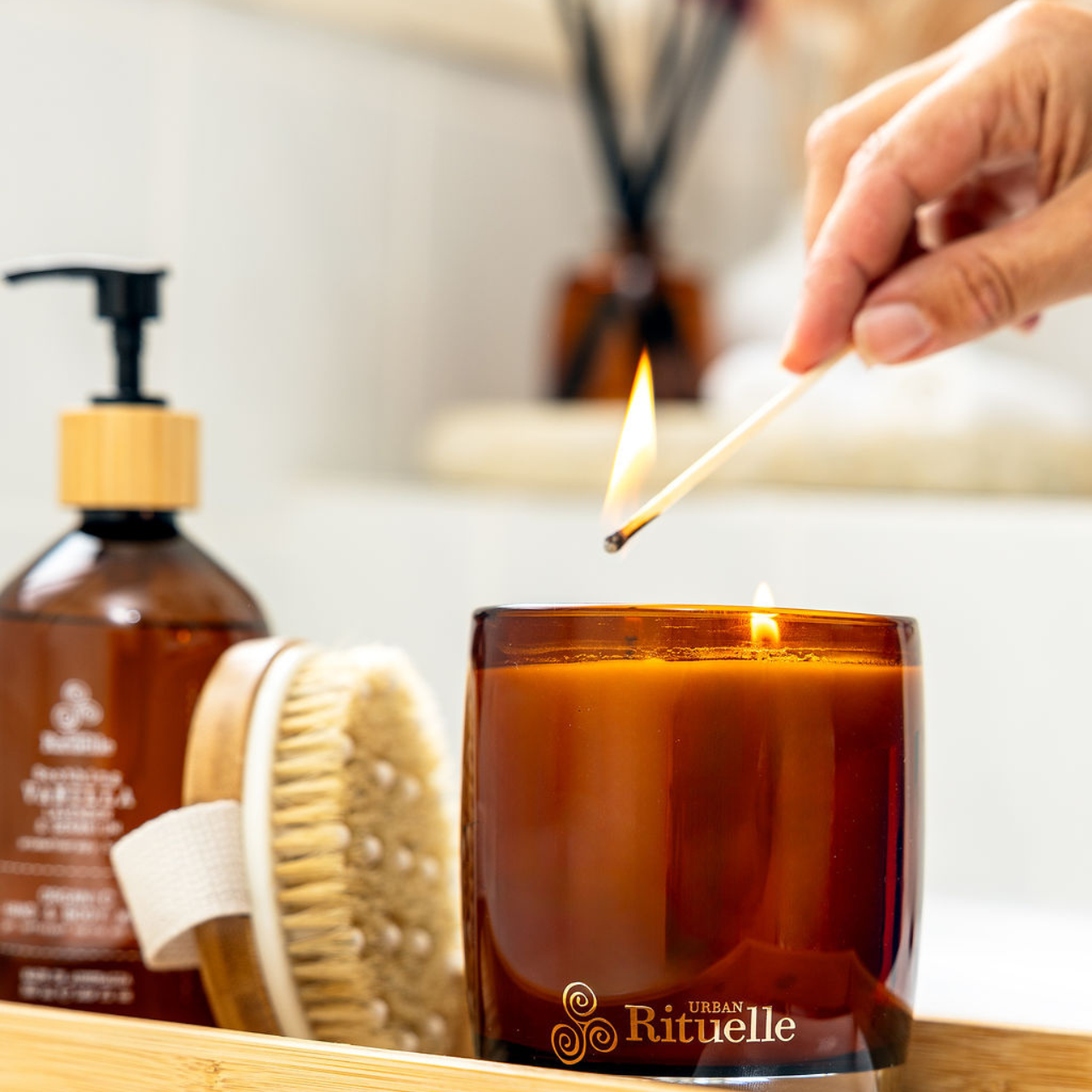 Mandarin, Basil & Lime<br> Scented Soy Candle | 400gm