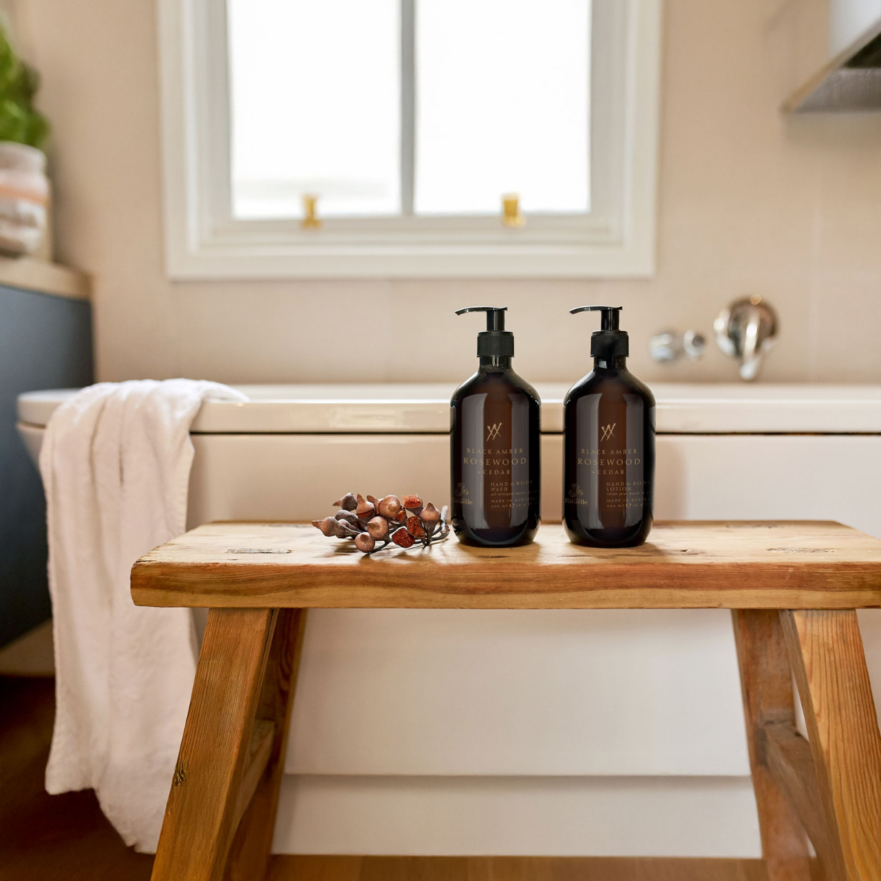 Black Amber, Rosewood & Cedar<br> Cleanse & Nourish Gift Duet | 2 x 500ml