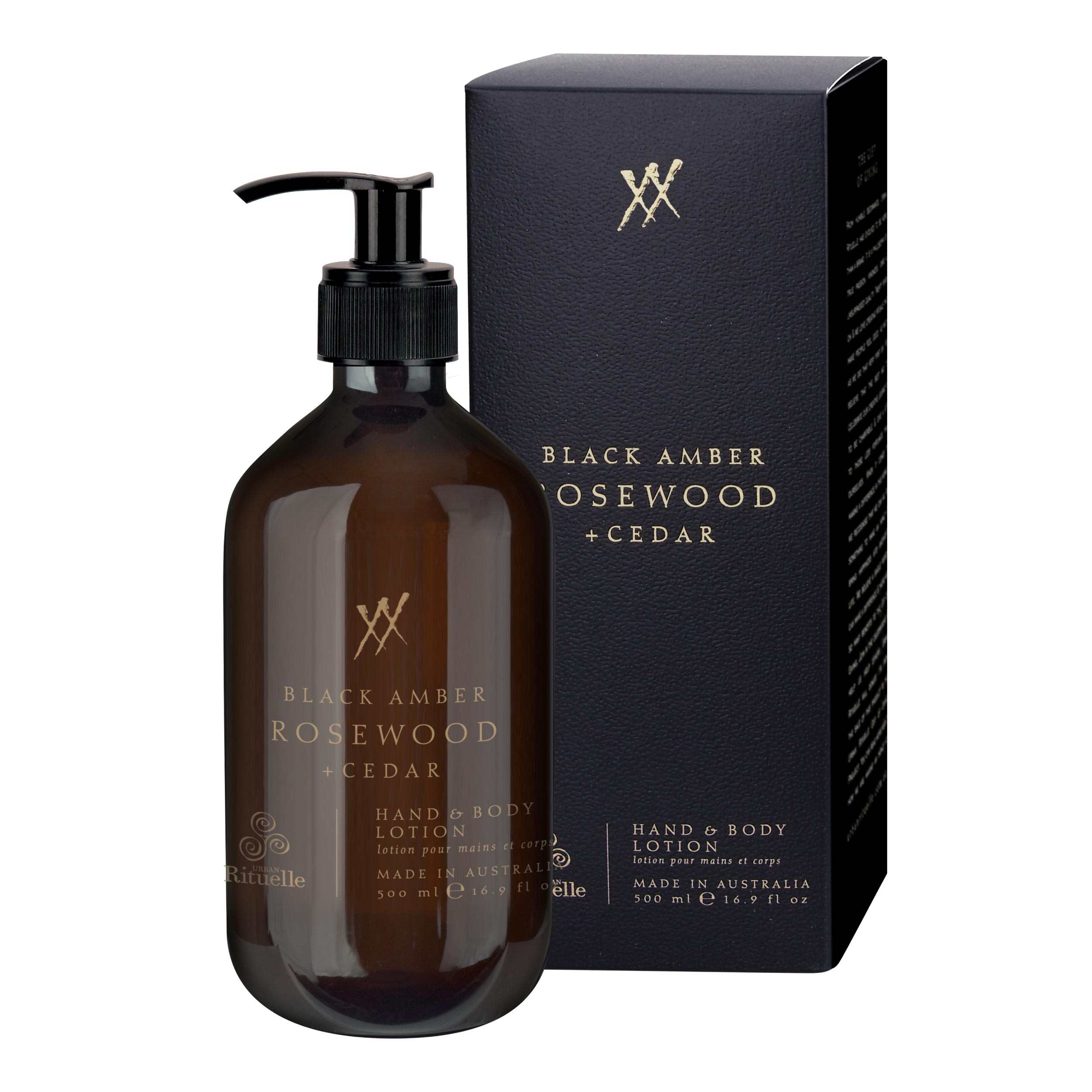 Black Amber, Rosewood & Cedar<br> Hand & Body Lotion | 500ml