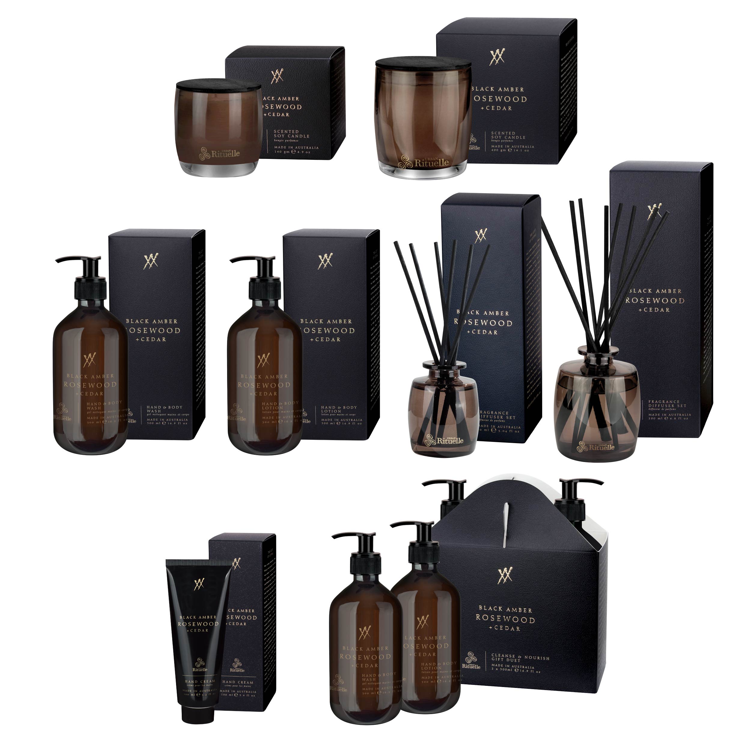Alchemy<br> Single Fragrance Package - Black Amber, Rosewood & Cedar