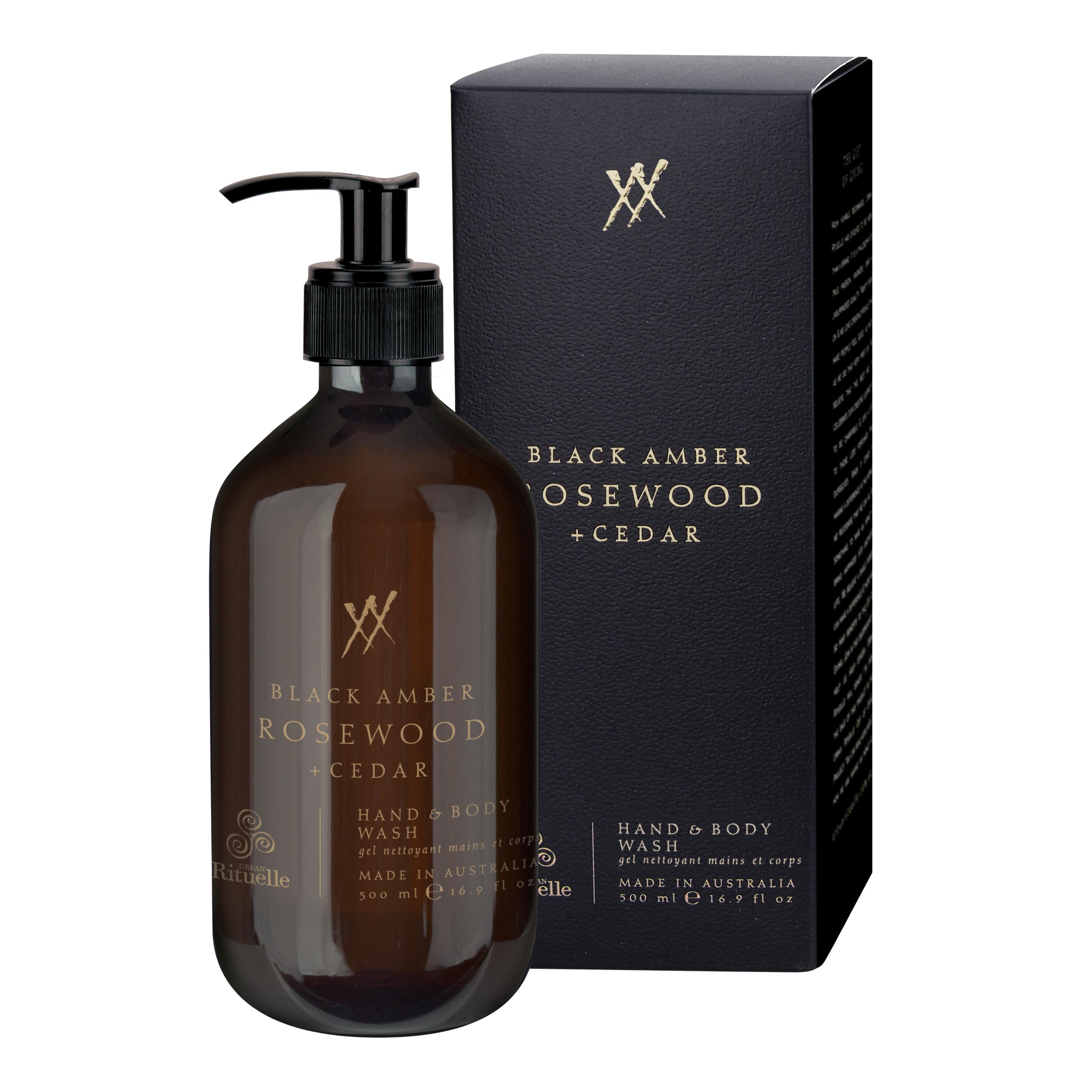 Black Amber, Rosewood & Cedar<br> Hand & Body Wash | 500ml