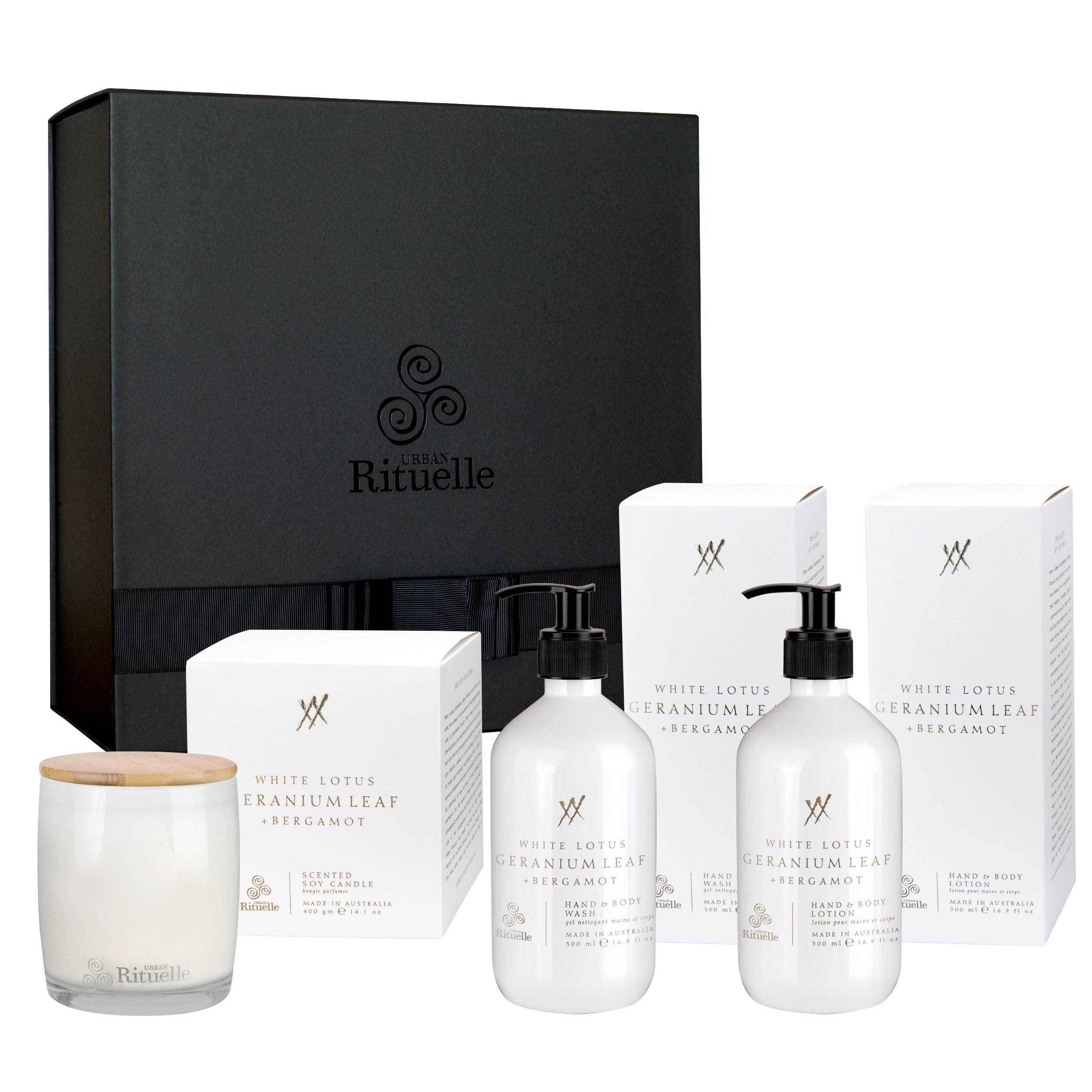 White Lotus, Geranium Leaf & Bergamot<br>Signature Gift Set