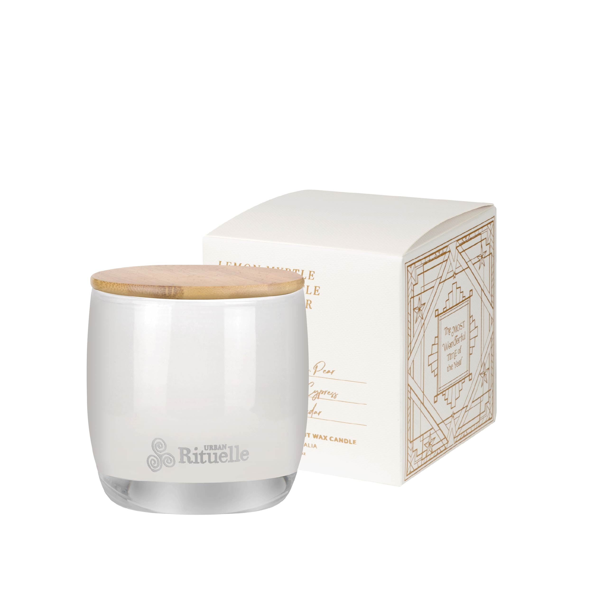 Lemon Myrtle, Golden Wattle, Poached Pear, Cypress Pine <br>TESTER: Scented Soy Candle | 140gm