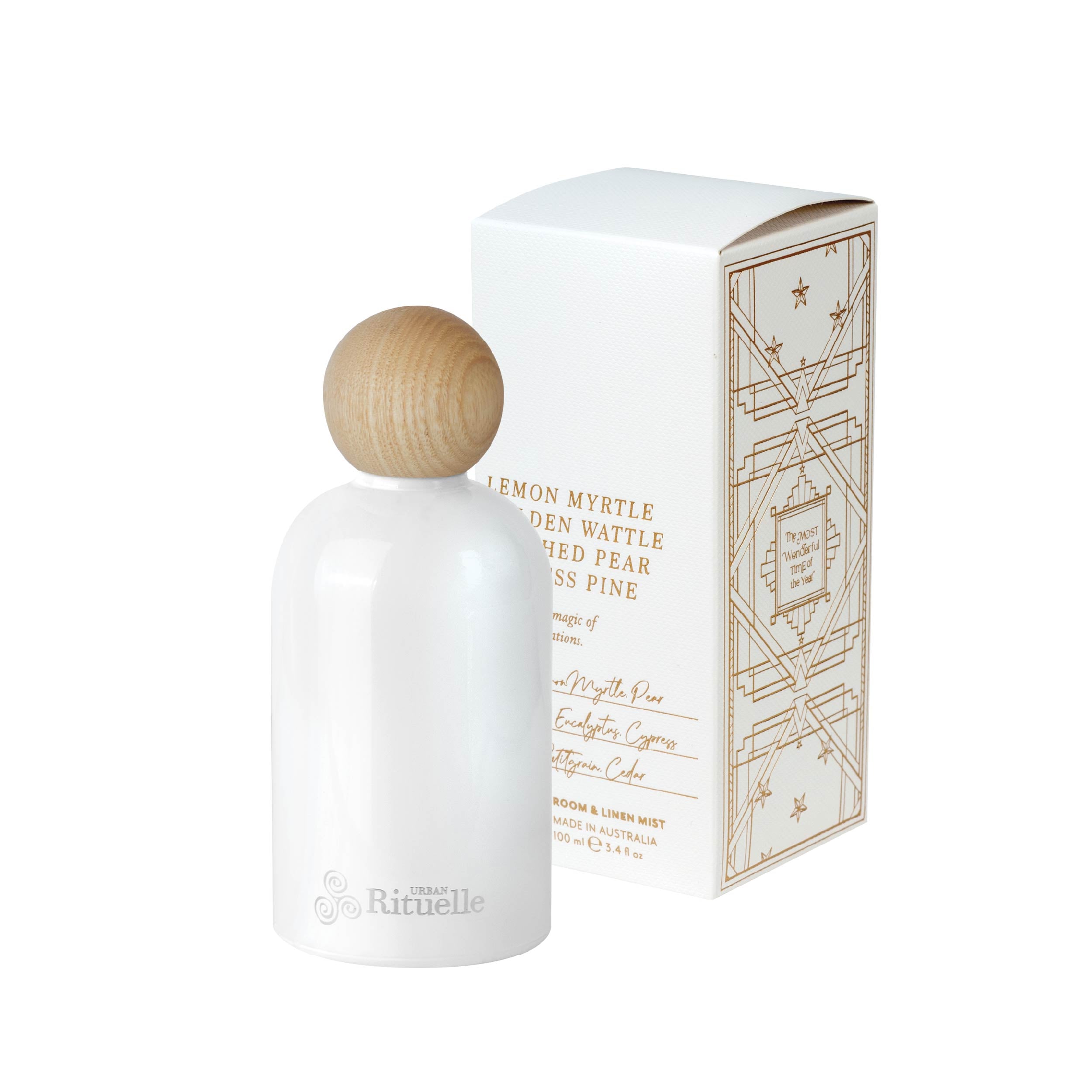 Lemon Myrtle, Golden Wattle, Poached Pear, Cypress Pine<br>Room & Linen Mist | 100ml