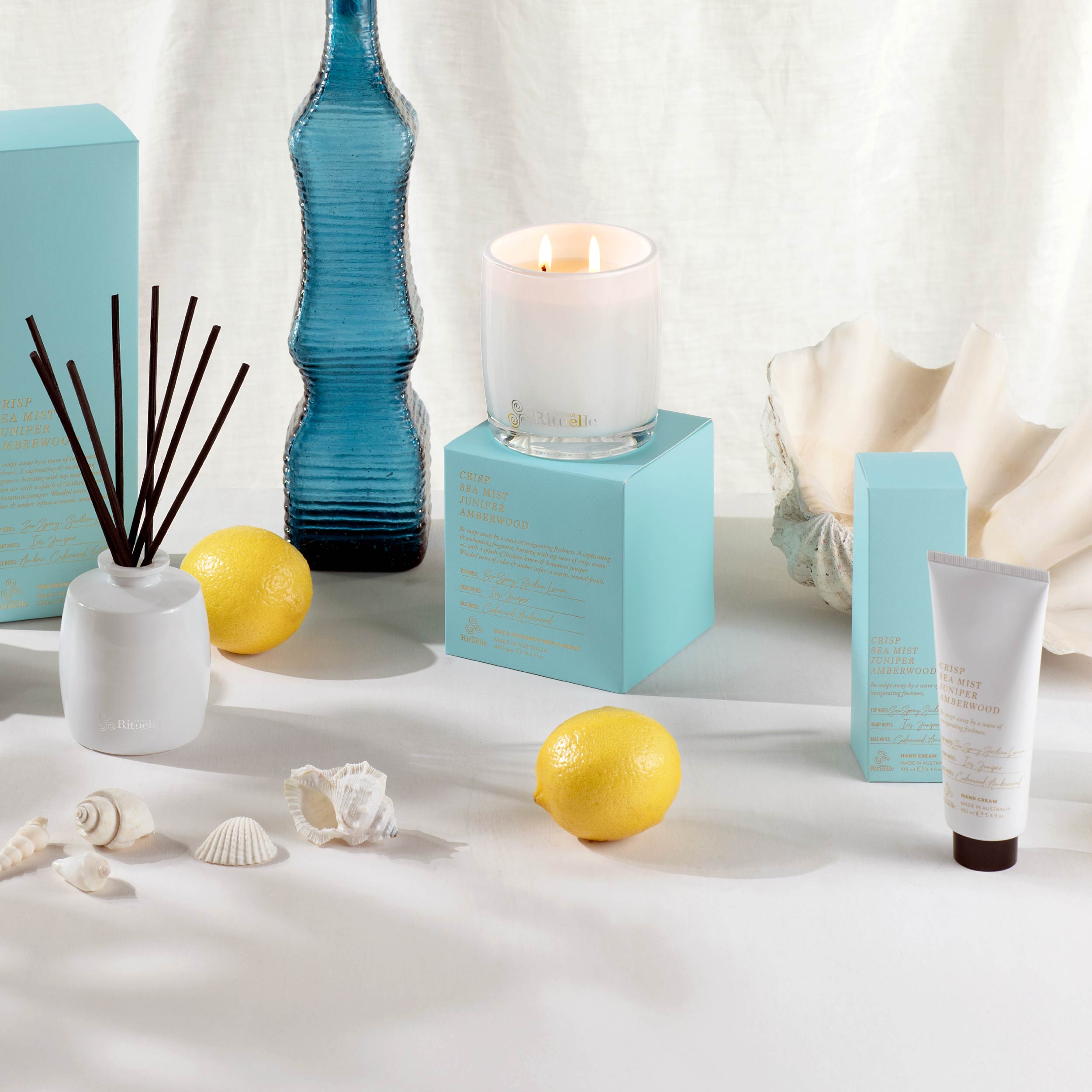 Crisp Sea Mist, Juniper, Amberwood<br> TESTER: Fragrance Diffuser Set