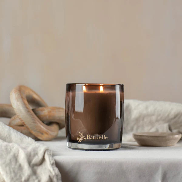 Black Amber, Rosewood & Cedar<br> Scented Soy Candle | 400gm