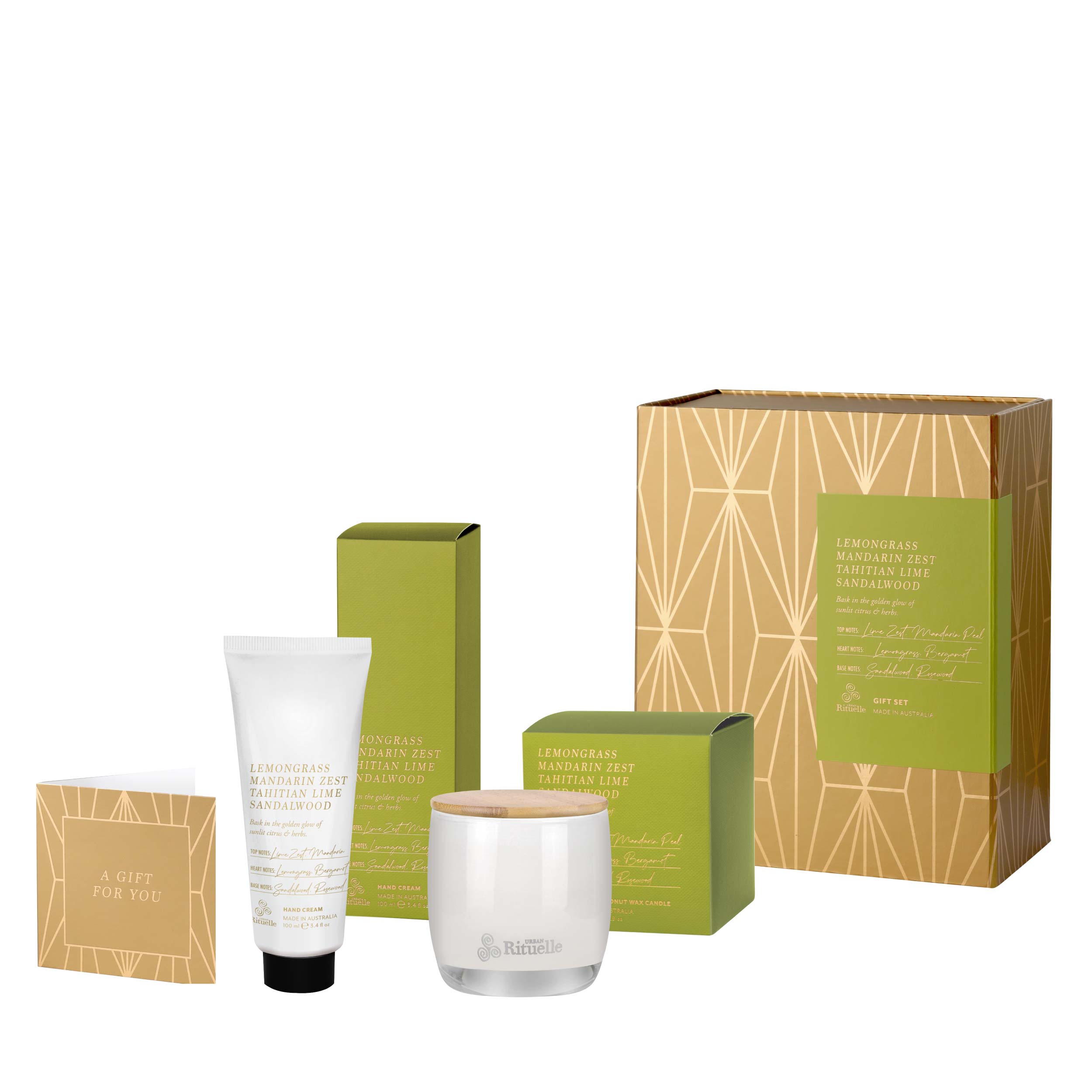 Lemongrass, Mandarin Zest, Tahitian Lime, Sandalwood<br>Signature Gift Set