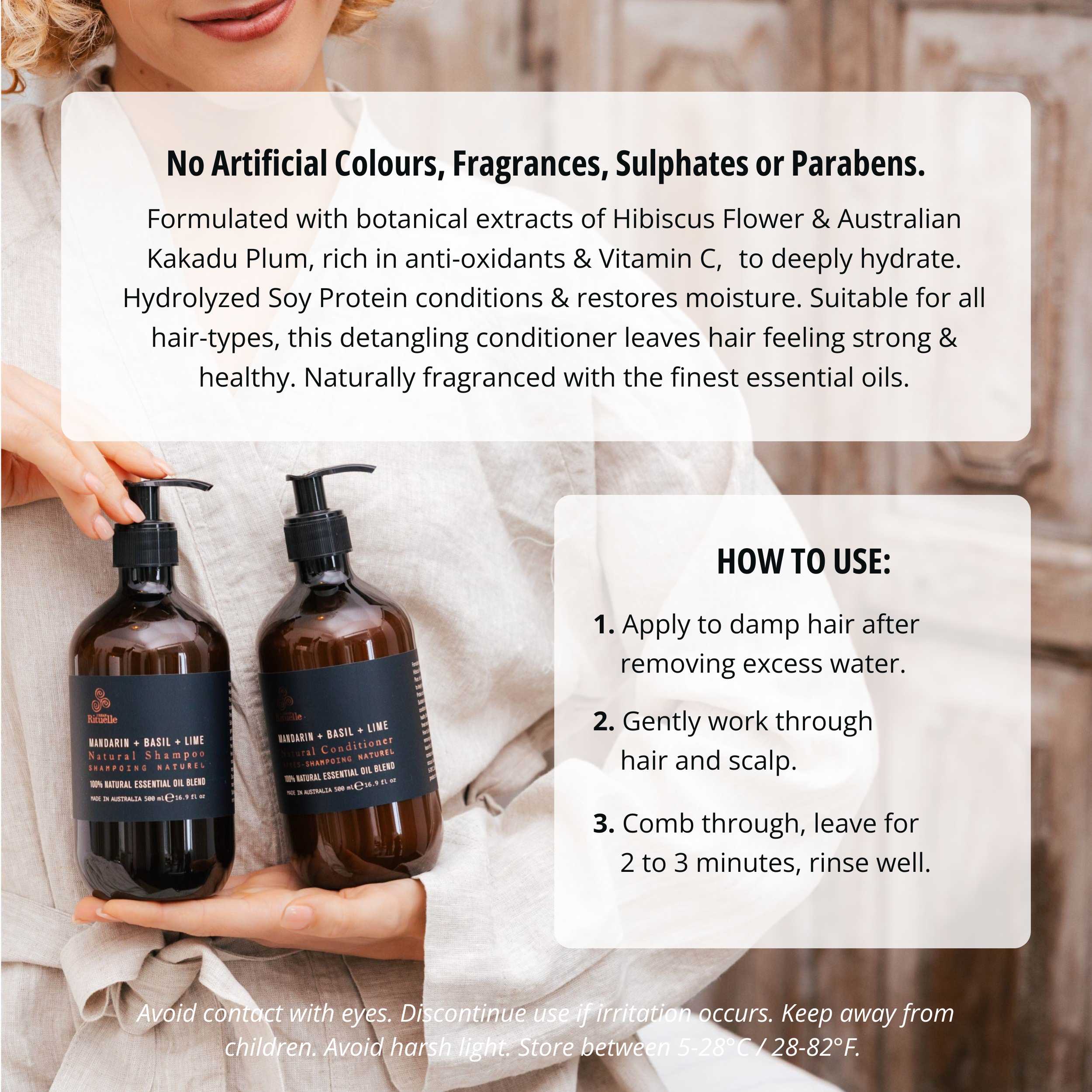 Mandarin, Basil & Lime<br> Natural Conditioner | 500ml