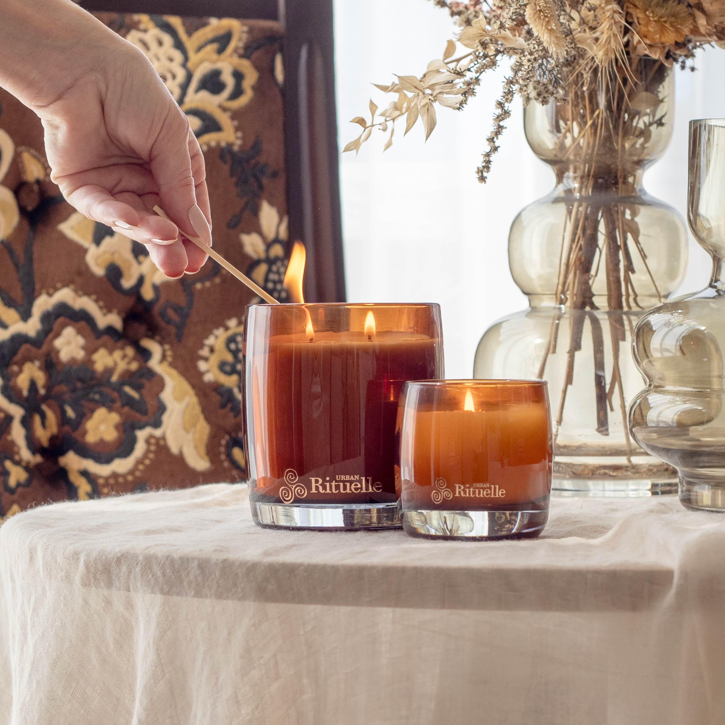 Mandarin, Basil & Lime<br> Scented Soy Candle | 400gm