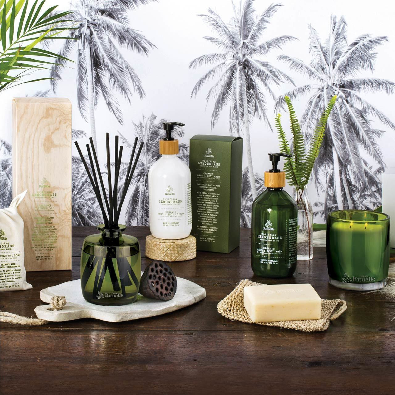 Flourish Organics<br> Single Fragrance Package - Lemongrass, Lemon Myrtle, Grapefruit & Eucalyptus