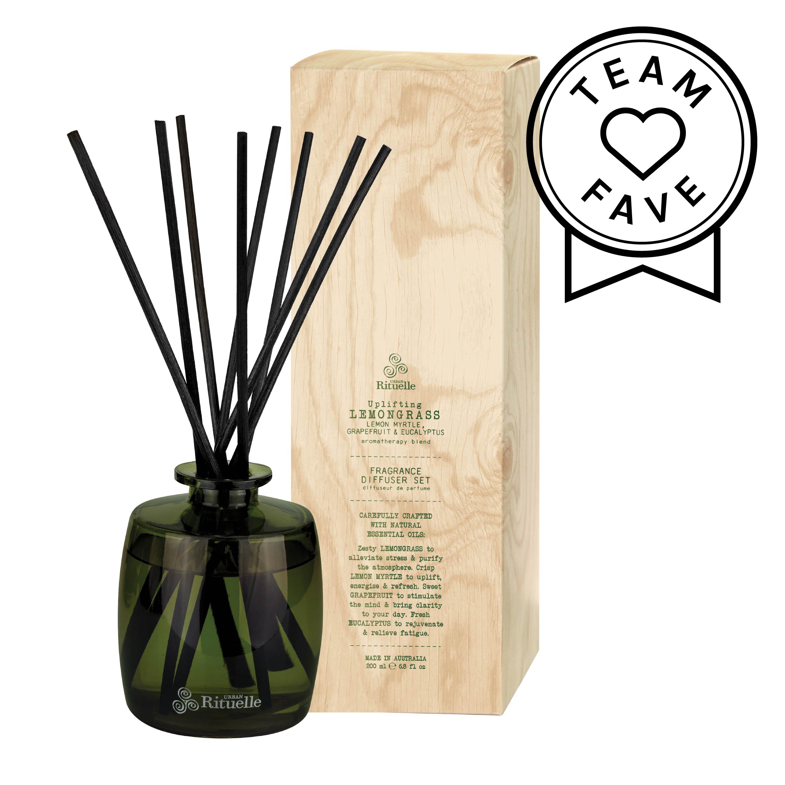 Lemongrass, Lemon Myrtle, Grapefruit & Eucalyptus<br> Fragrance Diffuser Set | 220ml