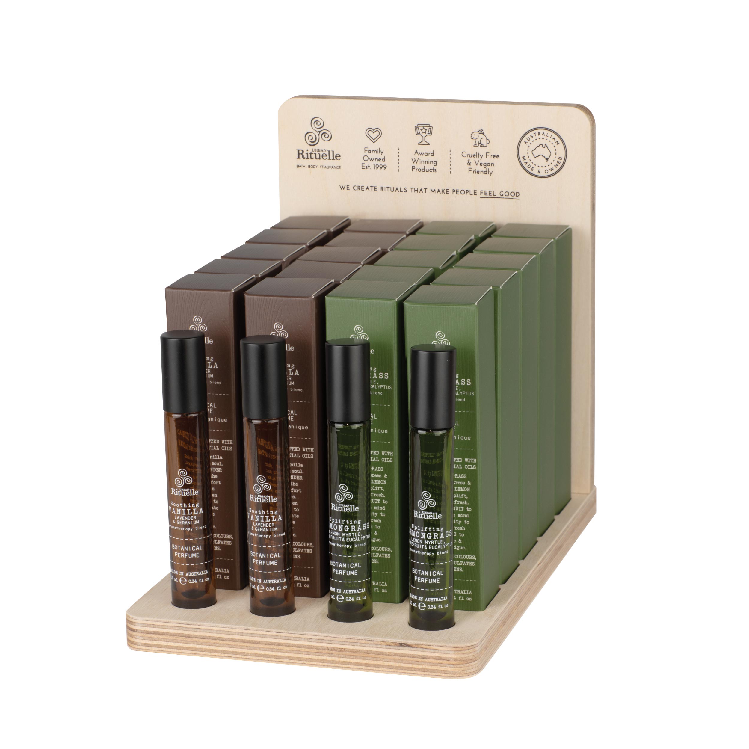 Flourish Organics <br> Botanical Perfume Point of Sale Package