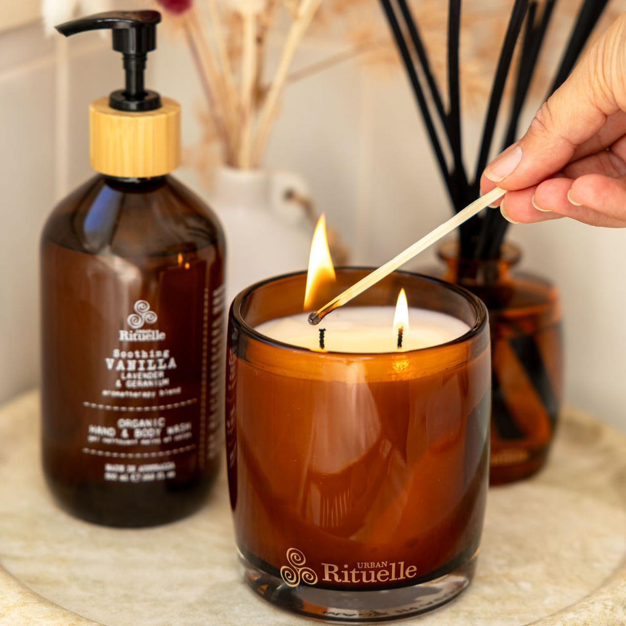 Mandarin, Basil & Lime<br> Scented Soy Candle | 400gm