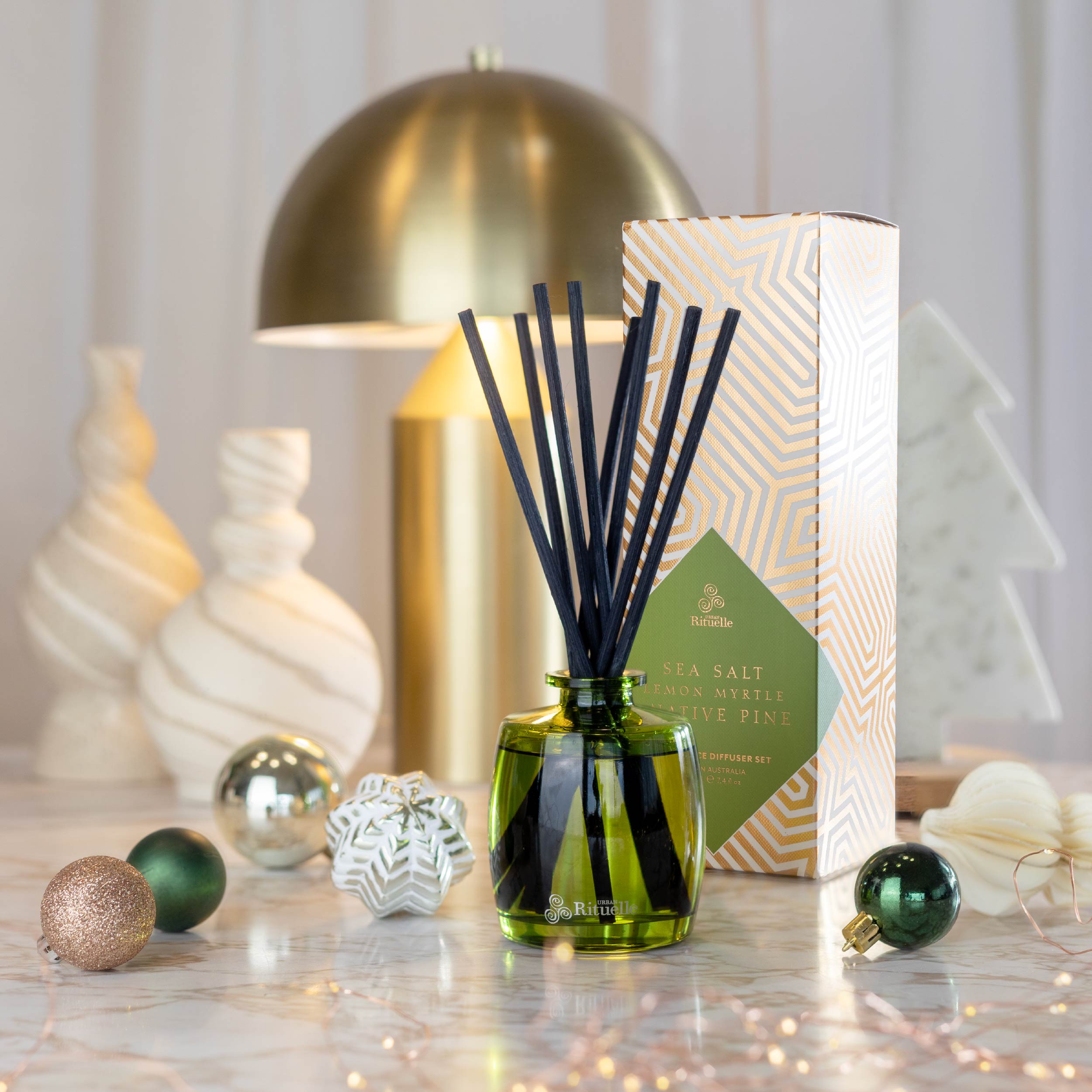 Sea Salt, Lemon Myrtle + Native Pine <br> Mini Fragrance Diffuser Set | 90ml