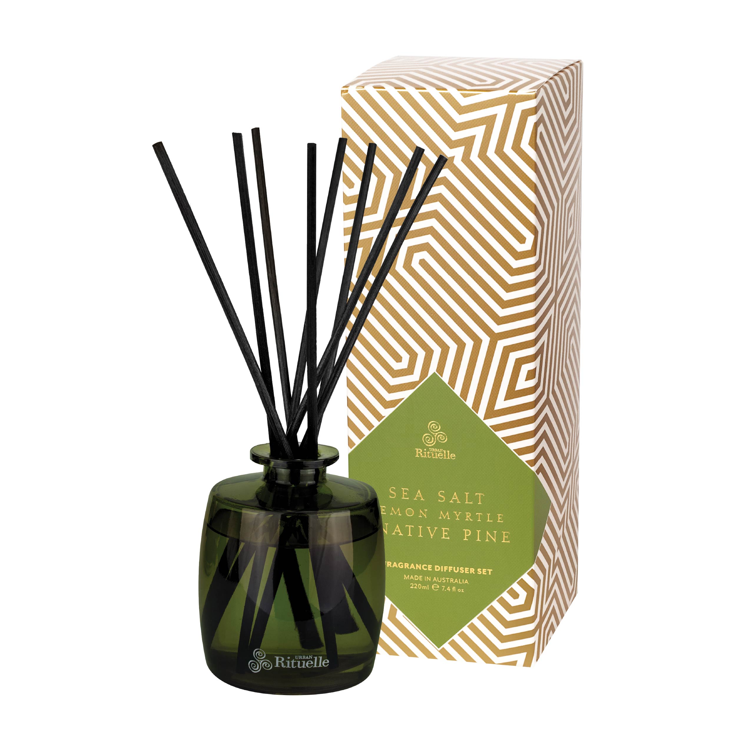 Sea Salt, Lemon Myrtle + Native Pine <br> Fragrance Diffuser Set | 220ml