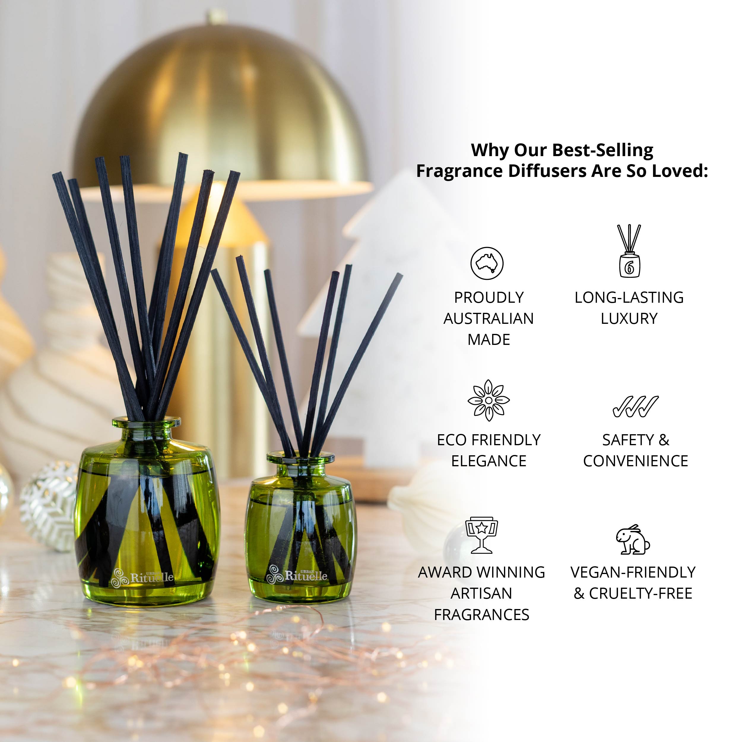 Sea Salt, Lemon Myrtle + Native Pine <br> Fragrance Diffuser Set | 220ml