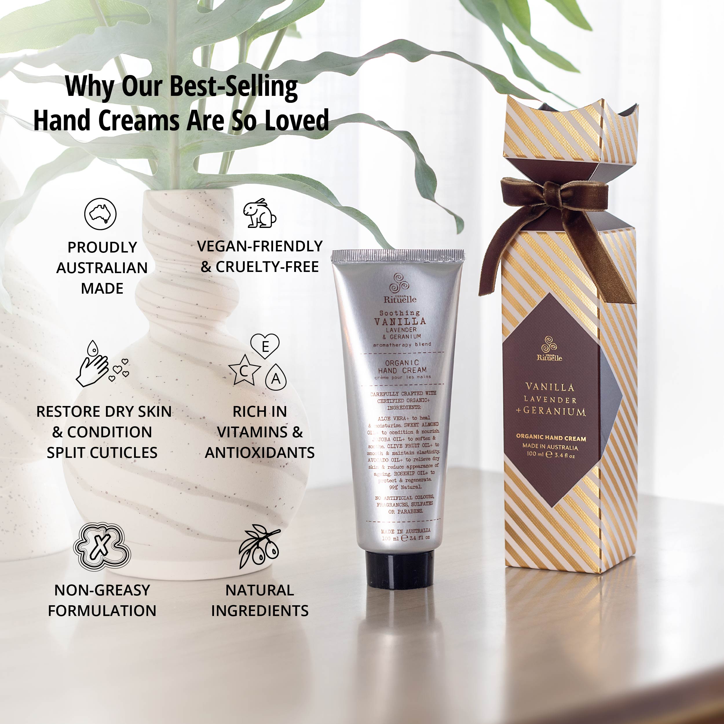 Vanilla, Lavender & Geranium<br> Hand Cream Bon Bon | 100ml
