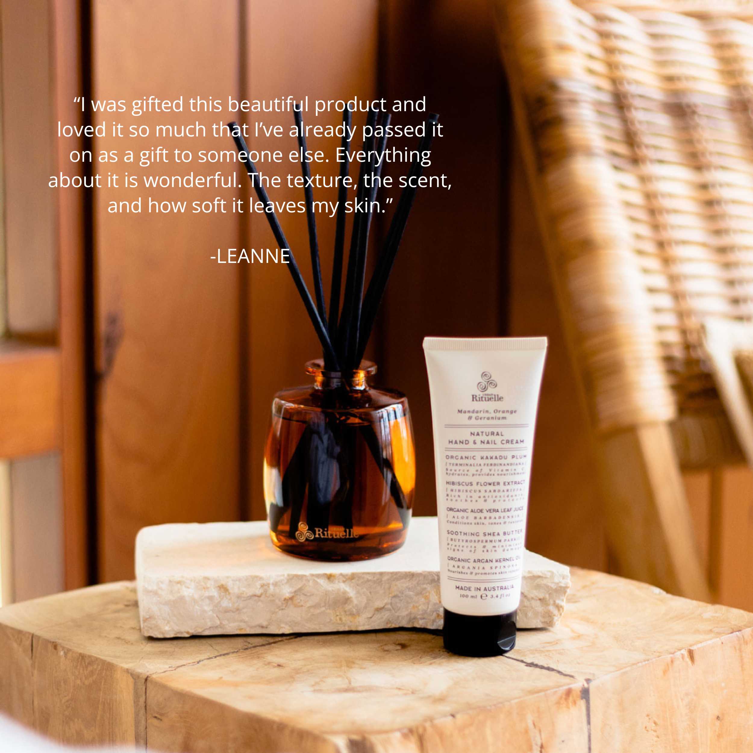 Mandarin, Orange & Geranium<br> Natural Hand & Nail Cream | 100ml