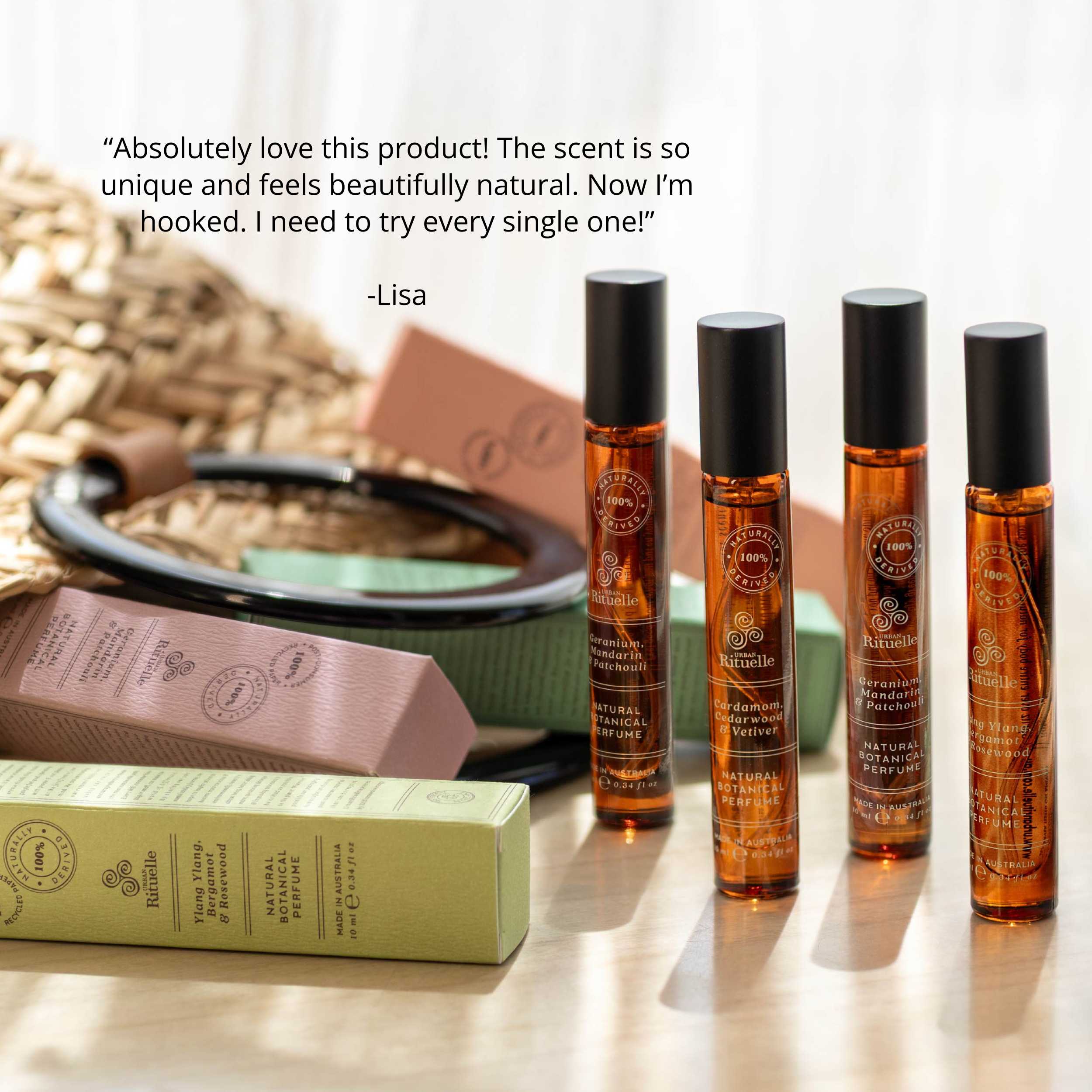 Geranium, Mandarin & Patchouli<br> Natural Botanical Perfume | 10ml